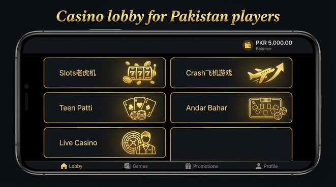 Lobby view of zk777 for Pakistan users - 4